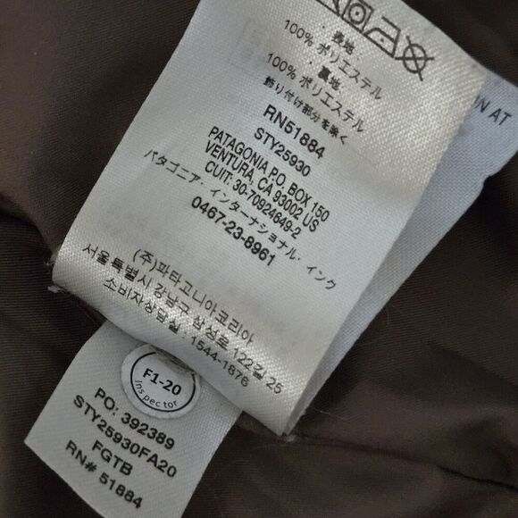 Patagonia Women's Medium Divided Sky Sherpa Fleece Jacket Full Zip Geo Pumice - Picture 8 of 8